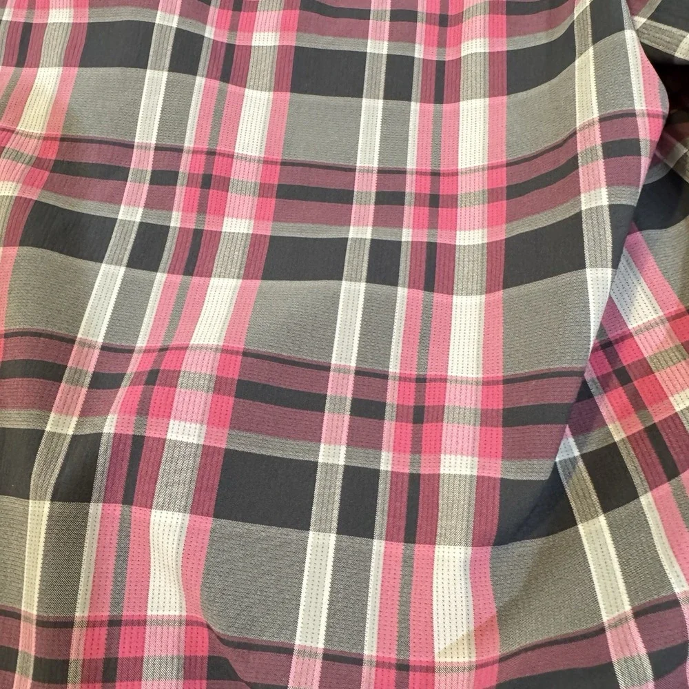 Slazenger Men's Plaid Golf Shorts Pink/Black/White Size 34‎